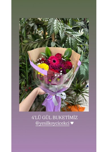 4'LÜ GÜL BUKETİMİZ